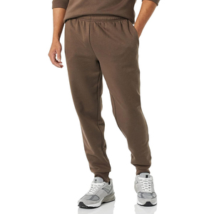 OEM/ODM Pantalones deportivos de algodón elástico de cintura alta para hombres Pantalones deportivos logotipo personalizado patrón recto Leggings fábrica directa de alta calidad - Product Image 1