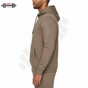 Conjunto Deportivo de Felpa Gruesa para Hombre, Sudadera con Capucha Extra Grande y Pantalones Jogger, Venta al por Mayor, Ropa Urbana Personalizada, Conjunto de 2 Piezas de Algodón para Invierno - Product Image 5