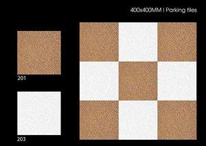 Carreaux de stationnement 40x40cm Céramique vitrifiée numérique robuste 400x400mm Pavés extérieurs émaillés Carreaux de porcelaine 30x30cm Revêtement de sol - Product Image 6