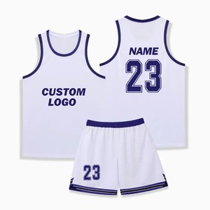 Men's Breathable Durable Lightweight Basketball Uniform Suit Set for Heat <b>Transfer</b> Print Training Customized Sizes and Logos - Product Image 3