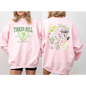 Sweat-shirt rétro Tinker Bell, sweat-shirt Tinkerbell 1953 Never Land, voyage, vacances, princesse - Product Image 2