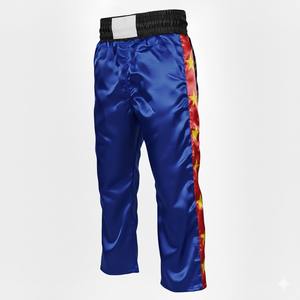 Pantalones de Entrenamiento de Kick Boxing Elásticos Premium con Textura Transpirable, Ligeros y Duraderos, 100% Poliéster, con Servicio OEM - Product Image 1