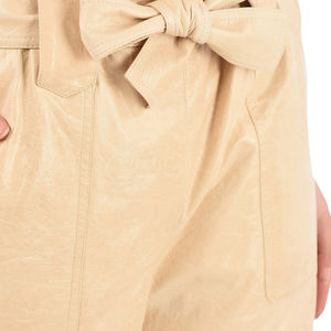 กางเกงขาสั้นหนังสำหรับผู้หญิงมืออาชีพ หนังคุณภาพสูง ผลิตจากโรงงาน รับผลิตแบบ OEM กางเกงขาสั้นผู้หญิง - Product Image 5