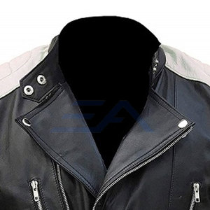 Blouson de moto en cuir léger pour homme, coupe-vent, respirant, uni, haute qualité, très vendu, facile à porter - Product Image 4