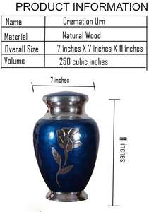 Aluminum Handcrafted Cremation Urn Adult Memorial Funeral <b>Keepsake</b> <b>for</b> Men Women Child and Casket <b>for</b> <b>Ashes</b> Adult Male - Product Image 6