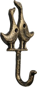 เหล็กหล่อติดผนังตกแต่งบ้านตะขอเดี่ยวออกแบบที่เป็นเอกลักษณ์ (เป็ด) ธีมสำหรับเสื้อผ้า - Product Image 6