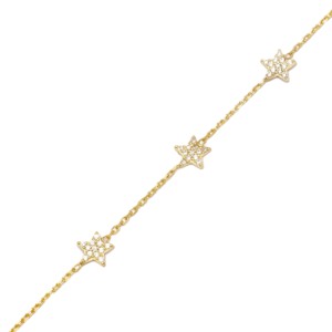 7mm Star Design Shiny Zircon Stone <b>Charm</b> Woman Bracelet Turkish Handcrafted Wholesale 925 Sterling Silver Jewelry - Product Image 4