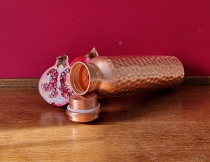 Pure Copper Eco-Friendly Drinking <b>Bottle</b> with Airtight Lid | <b>Large</b> Capacity <b>Water</b> Container for Daily Use - Product Image 4