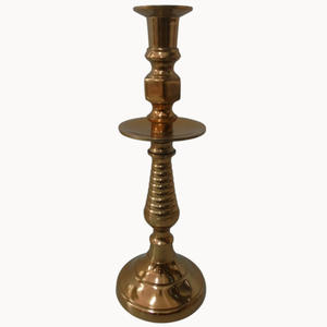 Bougeoir élégant en aluminium gris cuivre Candler mariage table à manger noël dernier if année accessoires de fête - Product Image 4