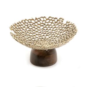 Contenedor de alimentos Cuenco de metal Utensilios de cocina Cuenco para servir alimentos Ensaladera de frutas Proveedor Servidor de frutas Vajilla Servidor de frutas - Product Image 4