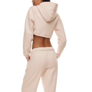 2025 diseñador de marca de gama alta cuello alto Top recortado moda Puff estampado mujeres sudaderas con capucha mujer Sudadera Mujer - Product Image 2