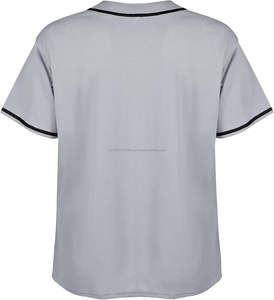 High Quality Baseball Jersey V-Neck Softball Full Button Sleeveless Jerseys for <b>Men</b> - Product Image 4