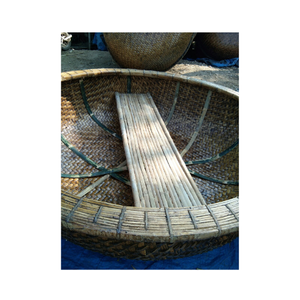 Barco de Pesca de Bambú Vietnamita/ Barcos Redondos de Bambú Resistentes y Duraderos para Viajar o Pescar - Product Image 5