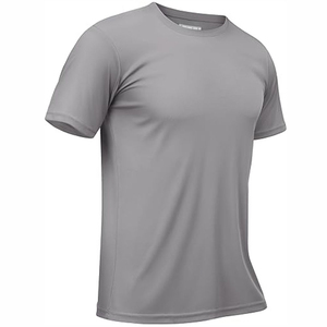 Conception personnalisée OEM T-shirts de fitness à séchage rapide pour hommes T-shirt de course à pied en polyester respirant avec logo propre T-shirt de vente en gros - Product Image 1