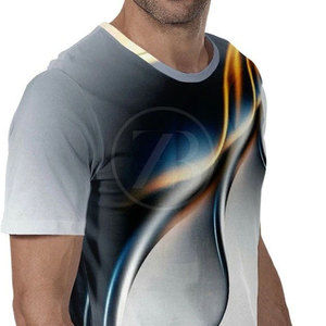 Sublimación Camiseta Poliéster Hecho Slim Fit Sublimación Camiseta Venta al por mayor Precio razonable Sublimación Camisetas - Product Image 3