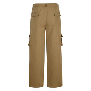 Pantalones Cargo con estampado de lona de alta calidad de fábrica para hombre, Pantalones rectos planos informales de invierno con múltiples bolsillos para Fitness - Product Image 3