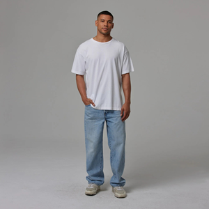 Camisetas de Hombre al por Mayor de Alta Calidad, Hombros Caídos, 100% Algodón, Transpirables, de Secado Rápido, Se Acepta Logotipo Personalizado - Product Image 6