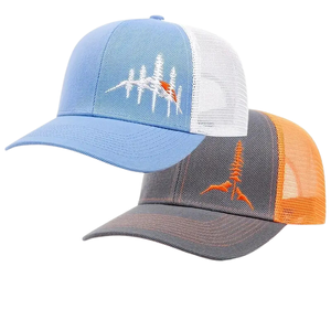 Chapeaux de camionneur brodés de pin de montagne sauvage de gel de qualité supérieure pour hommes femmes Snapback en maille réglable pour les fêtes de sports d'hiver - Product Image 6