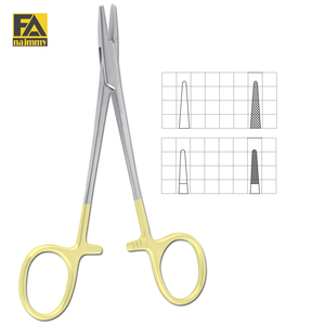 HALSEY Porte-aiguille manuel en acier inoxydable Pince T.C. Instruments chirurgicaux (lisses) - Product Image 2