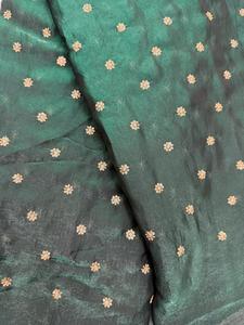 Espace Soie Or Jari Butti Broderie Travail Tissu pour Mariée Lehengas Sarees Robes Partie Porter Designer Robe Matériel En Gros - Product Image 5