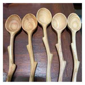 Ensemble de cuillères de cuisine en bois Fournisseur vietnamien Fait à la main en bois naturel Idéal pour un usage quotidien et les commandes à l'exportation - Product Image 4