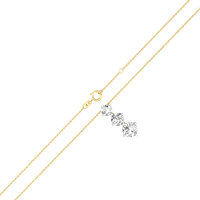 Collier en argent avec zircon de haute qualité 3,19 carats, clarté VS, couleur EF, avec chaîne en câble, cadeau de fiançailles ou de mariage pour femme, certifié IGI