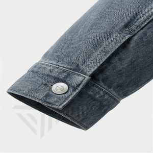 Veste en jean pour homme, coupe slim, style motard déchiré, bleu vintage, manches longues personnalisées, vêtements en jean classiques, veste en jean pour homme - Product Image 6