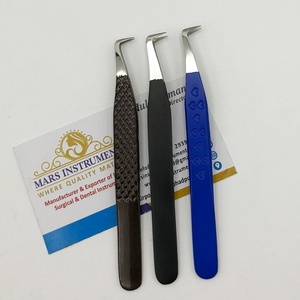 แหนบปลายไฟเบอร์สีดำ90องศาปรับแต่งได้อุปกรณ์เสริมความงามอย่างยั่งยืน - Product Image 1