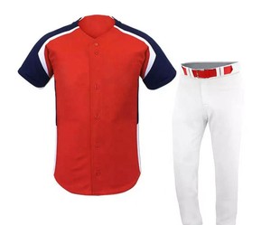 Uniformes de baseball personnalisés avec logo, uniformes de baseball de haute qualité avec design sublimé, service OEM pour hommes, vêtements de sport en gros pour équipe - Product Image 3