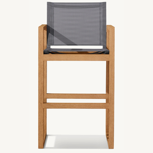 Une chaise individuelle en teck au style moderne, durable pour une utilisation en extérieur, élégante et simple. - Product Image 6