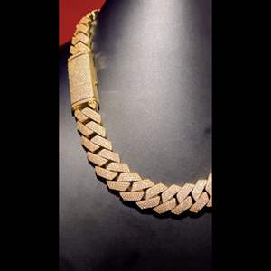 Cadena de Plata de Ley 925 Más Vendida, Personalizada con Diamantes, Nueva Moda, Cadena de 20 mm con Diamantes Blancos, Estilo Hip Hop - Product Image 1