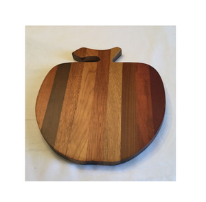 ไม้อะคาเซียเขียงทรงแอปเปิ้ลสลักลายสำหรับใช้ในครัวของขวัญของที่ระลึก - Product Image 6