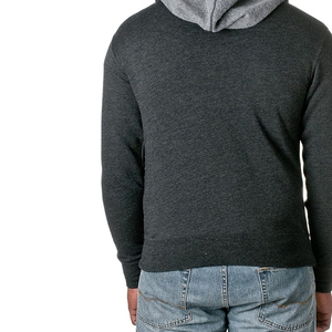 Sweat à capuche à fermeture éclair pour homme en coton 100% Séchage rapide et teinture unie Impression numérique Accessoire de saison d'hiver - Product Image 6