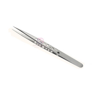 Custom 2025 Online Sale Professional Eyelash Tweezers Durable Stainless Steel Private <b>Label</b> Eyelash <b>Applicator</b> Beauty Experts - Product Image 3