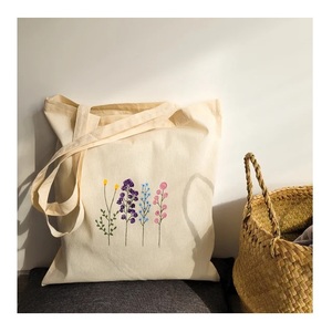 Venta al por mayor de logotipo de impresión personalizado barato reutilizable de compras 100% algodón orgánico correa ajustable mano con cremallera tiene bolsa certificada - Product Image 6