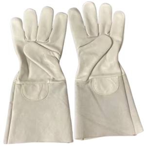 Guantes de soldadura resistentes al calor Premium de cuero dividido de vaca suave XL de 16 pulgadas al por mayor guantes de seguridad para uso automotriz certificados EN420 - Product Image 1