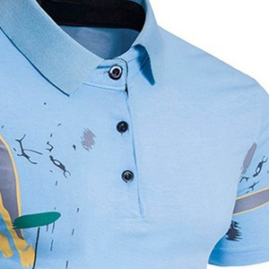 2025 camisetas personalizadas de talla grande para hombre de alta calidad para Polo en patrón sólido de tarifa al por mayor - Product Image 3