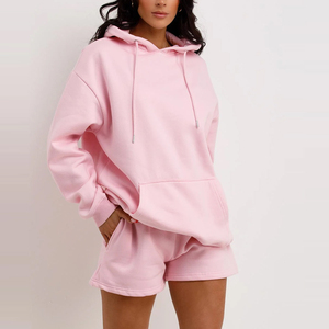 Venta al por mayor de fábrica Conjunto de mujer 100% Material de algodón Ligero de secado rápido Logotipo personalizado Impresión Streetwear Sólido OEM - Product Image 1