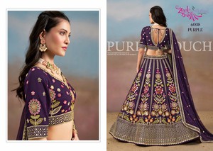 Lehenga choli คอลเลกชันชุดแต่งกายของปาร์ตี้ดีไซน์เนอร์แบบพรีเมี่ยมแคตตาล็อกเต็มรูปแบบมีจำหน่ายในอัตราขายส่ง - Product Image 4