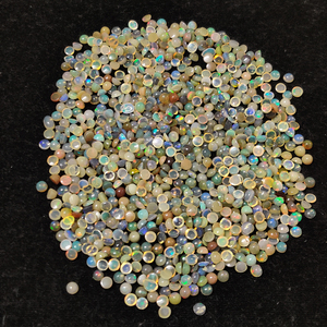 Haute qualité 70 Cts Lot de cabochon d'opale éthiopienne naturelle 3mm pierre précieuse de feu blanche pierres précieuses d'opale éthiopienne pierres véritables - Product Image 5