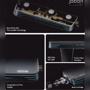 Système de panneau de douche de luxe, couleur gris nickel brossé, revêtement anti-rayures, fournisseur en gros, prix d'usine - Product Image 4