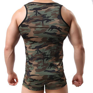 Débardeur de gymnastique pour hommes de sport d'entraînement de forme physique confortable et respirant personnalisé à prix bon marché vente en gros - Product Image 4