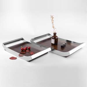 Bandeja decorativa de metal para mesa y servicio en el hogar Opción de regalo perfecta para festivales, fiestas y bodas - Product Image 5