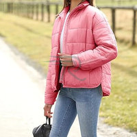 Veste matelassée épaisse personnalisée pour femmes et hommes, 100% polyester, respirante, fermeture éclair, poche kangourou, col rond, automne, haute qualité