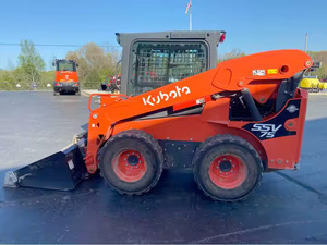 Used Kubota SSV75 Skid Steer Loader Mini Utility Compact <b>Track</b> Wheel Loader Attachments Include Motor Engine Bearing <b>Pump</b> Gear - Product Image 6