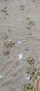Tela bordada con cuentas a mano y trabajo de bordado - Product Image 3