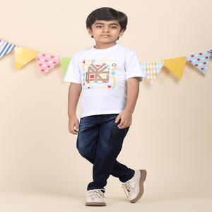 T-shirt à col rond 100% coton pour garçon à bas prix Vêtements imprimés toutes saisons dans différentes méthodes et matériaux - Product Image 4