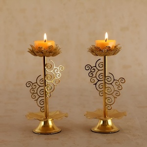 Diyas hechas a mano de Metal de bajo precio para Diwali Diyas decorativas para Diwali decoración hecha a mano redonda Diya forma Metal Urli 2024 - Product Image 4