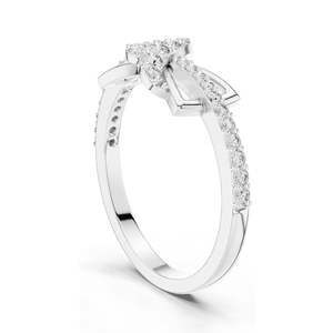 0.33 CT Lab-Grown Diamond <b>Infinity</b> Twist Ring for Women VVS-VS EF Clarity 18KT, 14KT, 10KT Gold & 925 Silver <b>Rose</b>, - Product Image 5