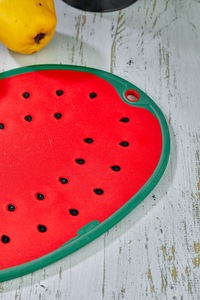 Tabla de Cortar Grande de Plástico Ecológico sin BPA, con Forma de Sandía Roja, para Cocina, Frutas y Verduras - Product Image 4